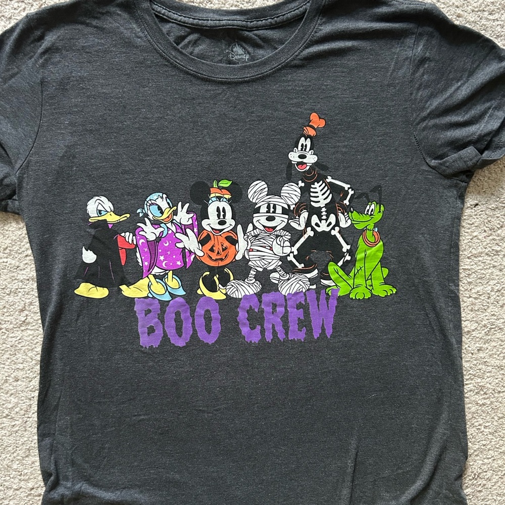Halloween Boo Crew Mickey Disney Friends shirt size Large Medium Women’s